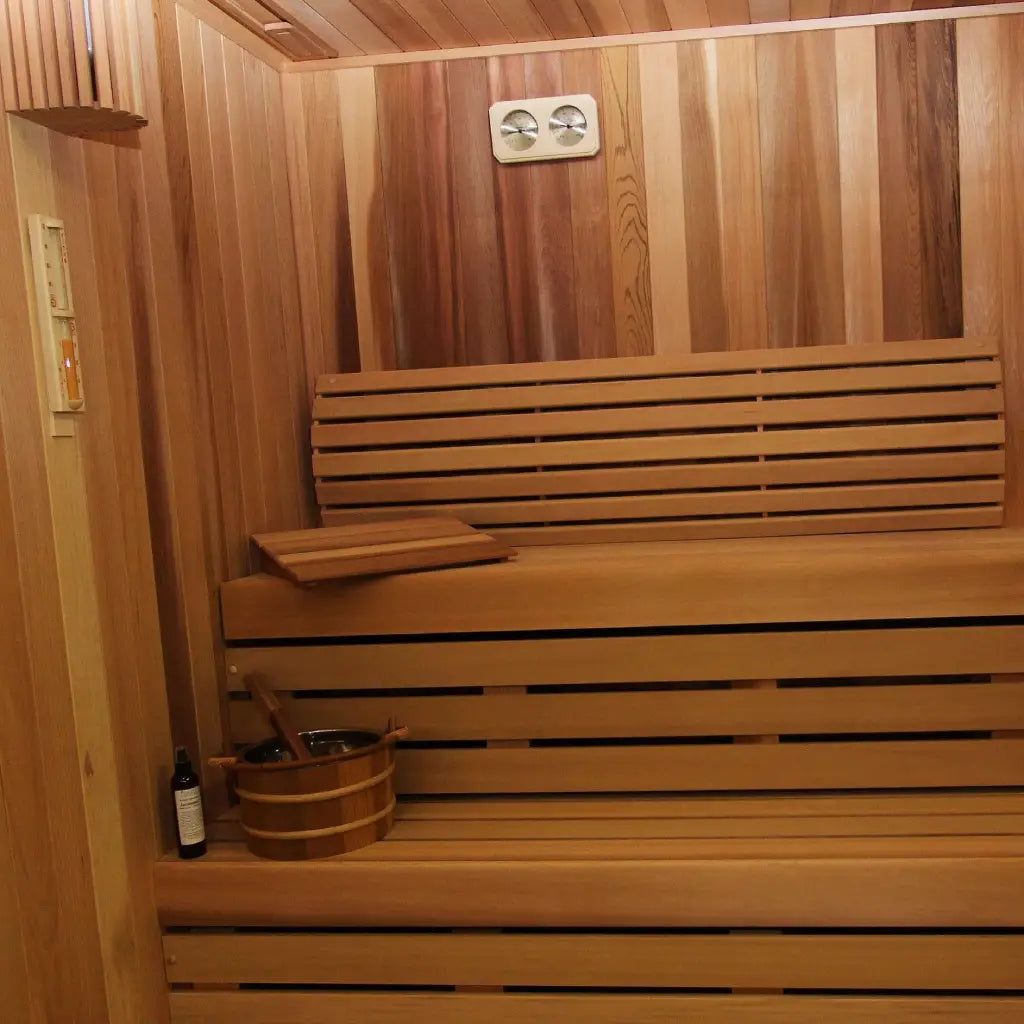 Carbon Smart™ Indoor Sauna Room Kit – 6' x 8' x 8' | Finnish Sauna Builders