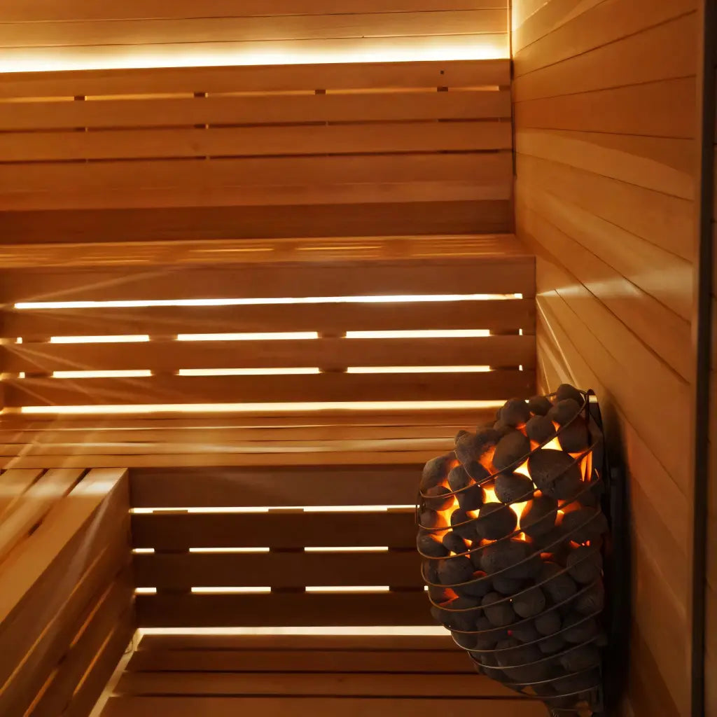 Carbon Smart™ Indoor Sauna Room Kit – 6' x 8' x 8' | Finnish Sauna Builders