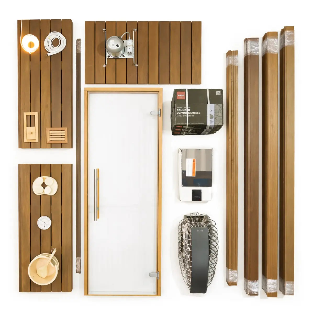 Carbon Smart™ Sauna Room Kit – 3' x 4' x 8' | Finnish Sauna Builders