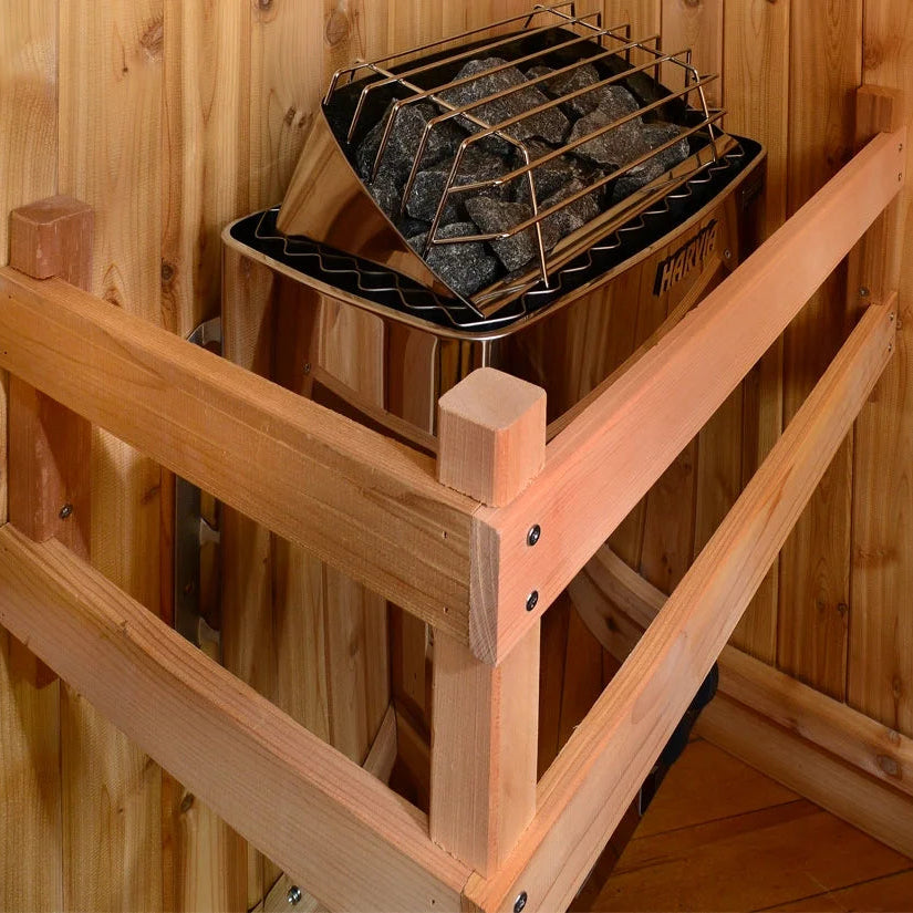 Logan 1-Person Indoor Sauna in Rustic Cedar